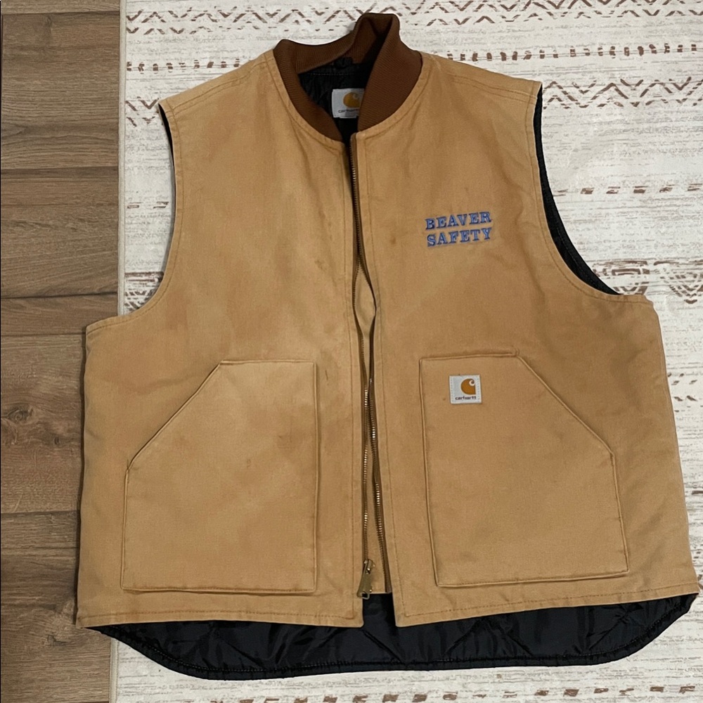 Carhartt Men's Brown Safety Vest